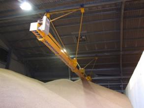 Perry of Oakley grain shed filling conveyors